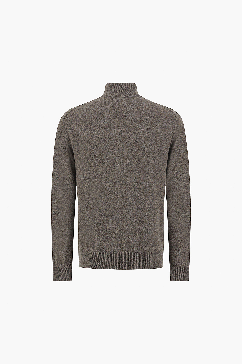 TRUCKER 울 캐시미어 하프 집업 긴소매 니트 BEQ331606